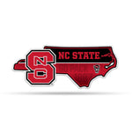 Wholesale NCAA N.Carolina State Wolfpack Classic State Shape Cut Pennant - Home and Living Room Décor - Soft Felt EZ to Hang By Rico Industries