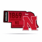 Wholesale NCAA Nebraska Cornhuskers Classic State Shape Cut Pennant - Home and Living Room Décor - Soft Felt EZ to Hang By Rico Industries