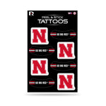 Wholesale NCAA Nebraska Cornhuskers Peel & Stick Temporary Tattoos - Eye Black - Game Day Approved! By Rico Industries