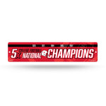 Wholesale NCAA Nebraska Cornhuskers Plastic 4" x 16" Street Sign By Rico Industries