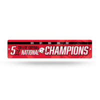 Wholesale NCAA Nebraska Cornhuskers Plastic 4" x 16" Street Sign By Rico Industries