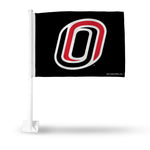 Wholesale NCAA Nebraska-Omaha Mavericks Double Sided Car Flag - 16" x 19" - Strong Pole that Hooks Onto Car/Truck/Automobile By Rico Industries