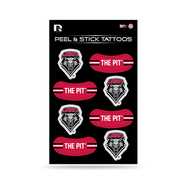 Wholesale NCAA New Mexico Lobos Peel & Stick Temporary Tattoos - Eye Black - Game Day Approved! By Rico Industries