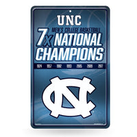 Wholesale NCAA North Carolina Tar Heels 11" x 17" Large Metal Home Décor Sign By Rico Industries