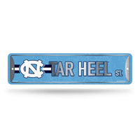 Wholesale NCAA North Carolina Tar Heels Metal Street Sign 4" x 15" Home Décor - Bedroom - Office - Man Cave By Rico Industries