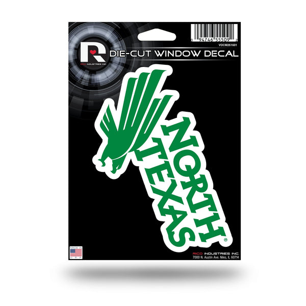 Wholesale NCAA North Texas Mean Green 5" x 7" Vinyl Die-Cut Decal - Car/Truck/Home Accessory By Rico Industries