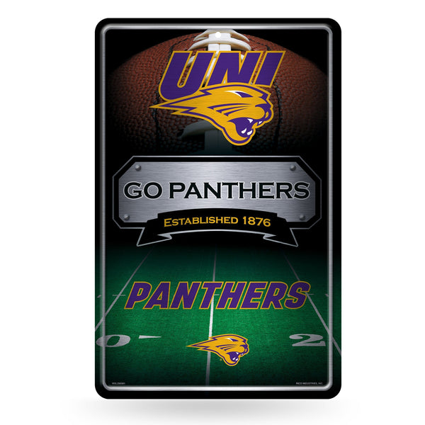 Wholesale NCAA Northern Iowa Panthers 11" x 17" Large Metal Home Décor Sign By Rico Industries