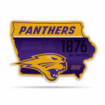 Wholesale NCAA Northern Iowa Panthers Classic State Shape Cut Pennant - Home and Living Room Décor - Soft Felt EZ to Hang By Rico Industries