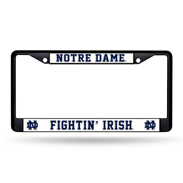Wholesale NCAA Notre Dame Fighting Irish 12" x 6" Black Metal Car/Truck Frame Automobile Accessory By Rico Industries