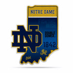 Wholesale NCAA Notre Dame Fighting Irish Classic State Shape Cut Pennant - Home and Living Room Décor - Soft Felt EZ to Hang By Rico Industries