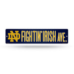Wholesale NCAA Notre Dame Fighting Irish Plastic 4" x 16" Street Sign By Rico Industries