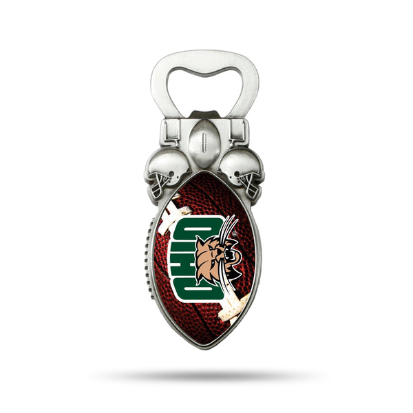 Wholesale NCAA Ohio Bobcats Magnetic Bottle Opener, Stainless Steel, Strong Magnet to Display on Fridge By Rico Industries