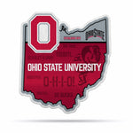 Wholesale NCAA Ohio State Buckeyes Classic State Shape Cut Pennant - Home and Living Room Décor - Soft Felt EZ to Hang By Rico Industries