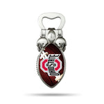 Wholesale NCAA Ohio State Buckeyes Magnetic Bottle Opener, Stainless Steel, Strong Magnet to Display on Fridge By Rico Industries