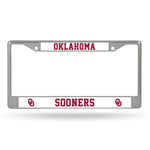 Wholesale NCAA Oklahoma Sooners 12" x 6" Silver Chrome Car/Truck/SUV Auto Accessory By Rico Industries