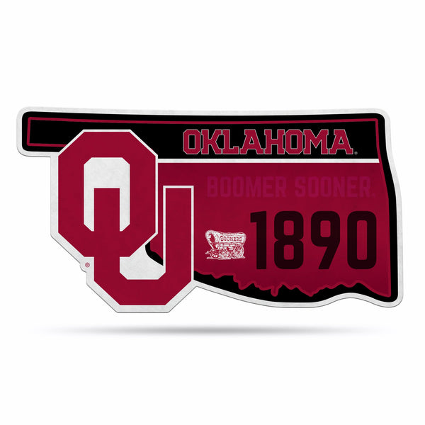 Wholesale NCAA Oklahoma Sooners Classic State Shape Cut Pennant - Home and Living Room Décor - Soft Felt EZ to Hang By Rico Industries