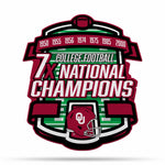 Wholesale NCAA Oklahoma Sooners Multi Time Championship Shape Cut Pennant - Home and Living Room Décor - Soft Felt EZ to Hang By Rico Industries