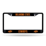 Wholesale NCAA Oklahoma State Cowboys 12" x 6" Black Metal Car/Truck Frame Automobile Accessory By Rico Industries