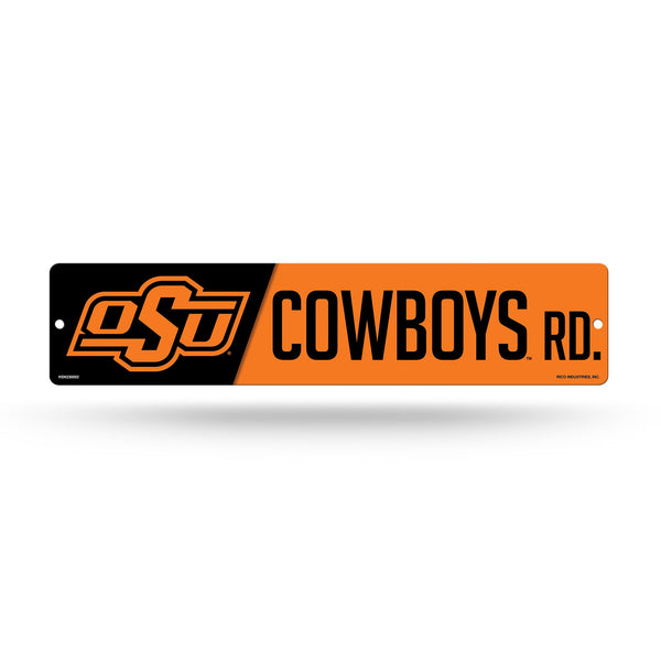 Wholesale NCAA Oklahoma State Cowboys Plastic 4" x 16" Street Sign By Rico Industries