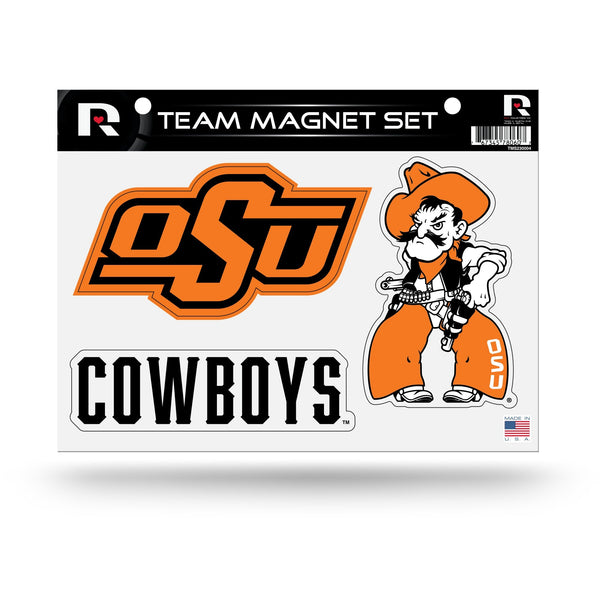 Wholesale NCAA Oklahoma State Cowboys Team Magnet Set 8.5" x 11" - Home Décor - Regrigerator, Office, Kitchen By Rico Industries