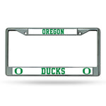 Wholesale NCAA Oregon Ducks 12" x 6" Silver Chrome Car/Truck/SUV Auto Accessory By Rico Industries