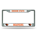 Wholesale NCAA Oregon State Beavers 12" x 6" Silver Chrome Car/Truck/SUV Auto Accessory By Rico Industries