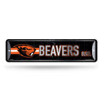 Wholesale NCAA Oregon State Beavers Metal Street Sign 4" x 15" Home Décor - Bedroom - Office - Man Cave By Rico Industries