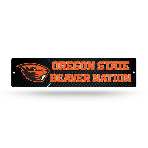 Wholesale NCAA Oregon State Beavers Plastic 4" x 16" Street Sign By Rico Industries