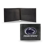Wholesale NCAA Penn State Nittany Lions Embroidered Genuine Leather Billfold Wallet 3.25" x 4.25" - Slim By Rico Industries