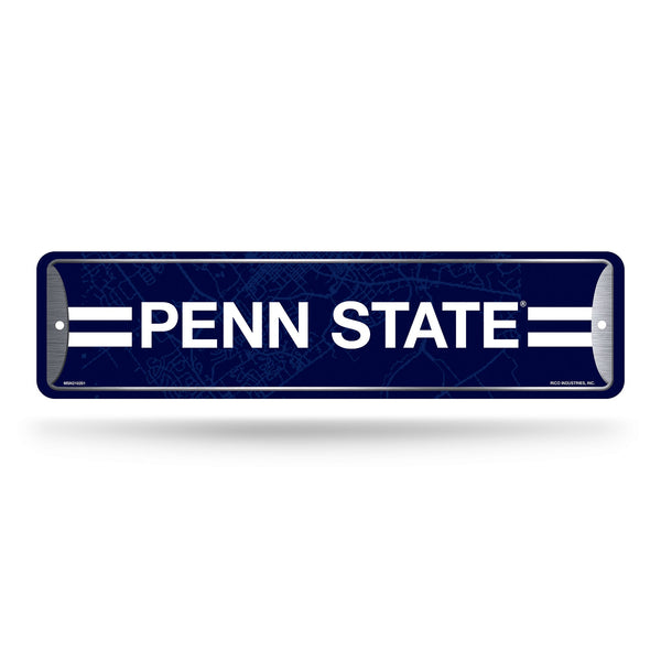 Wholesale NCAA Penn State Nittany Lions Metal Street Sign 4" x 15" Home Décor - Bedroom - Office - Man Cave By Rico Industries