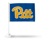 Wholesale NCAA Pitt Panthers Double Sided Car Flag - 16" x 19" - Strong Pole that Hooks Onto Car/Truck/Automobile By Rico Industries