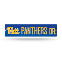 Wholesale NCAA Pitt Panthers Plastic 4" x 16" Street Sign By Rico Industries