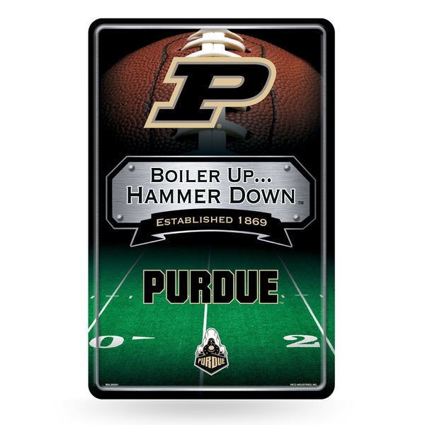 Wholesale NCAA Purdue Boilermakers 11" x 17" Large Metal Home Décor Sign By Rico Industries