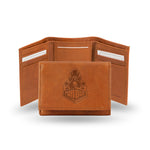 Wholesale NCAA Purdue Boilermakers Brown Embossed Genuine Leather Tri-Fold Wallet By Rico Industries