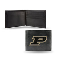 Wholesale NCAA Purdue Boilermakers Embroidered Genuine Leather Billfold Wallet 3.25" x 4.25" - Slim By Rico Industries