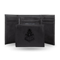 Wholesale NCAA Purdue Boilermakers Laser Engraved Black Tri-Fold Wallet - Men's Accessory By Rico Industries