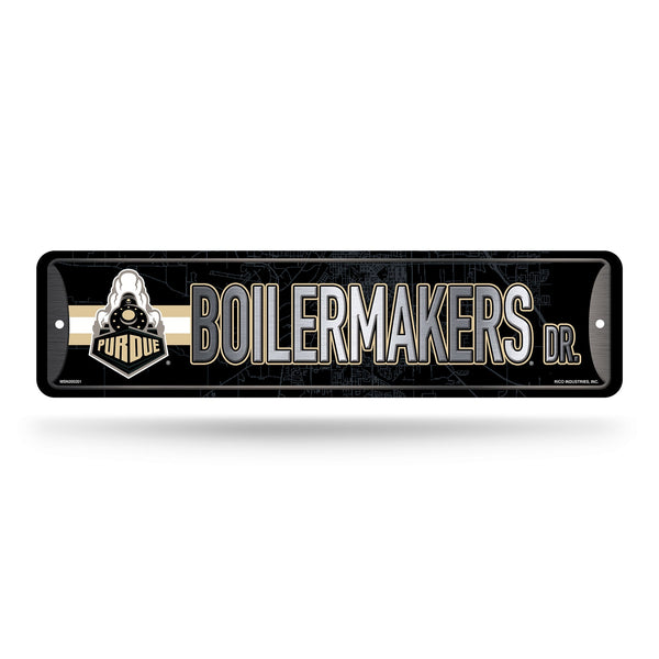 Wholesale NCAA Purdue Boilermakers Metal Street Sign 4" x 15" Home Décor - Bedroom - Office - Man Cave By Rico Industries