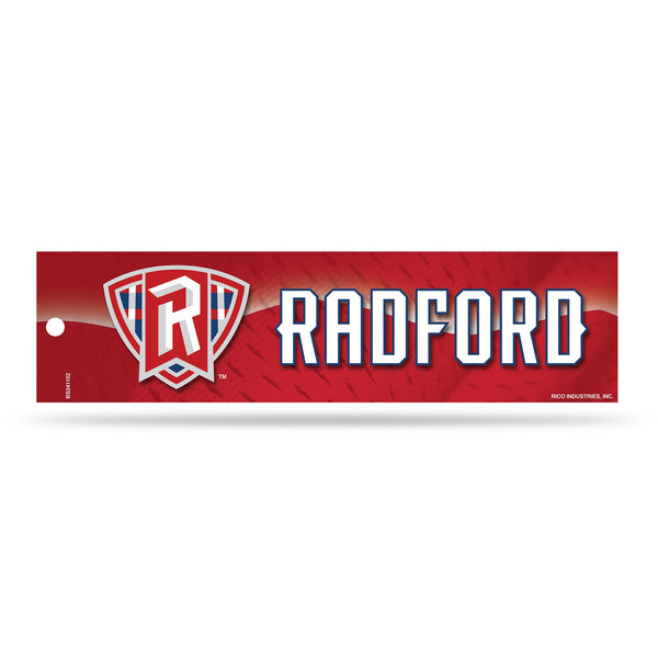 Wholesale NCAA Radford Highlanders 3" x 12" Car/Truck/Jeep Bumper Sticker By Rico Industries