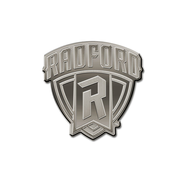 Wholesale NCAA Radford Highlanders Antique Nickel Auto Emblem for Car/Truck/SUV By Rico Industries