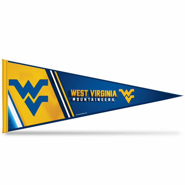Wholesale NCAA Rico Industries West Virginia Mountaineers 12" x 30" Soft Felt Pennant - EZ to Hang