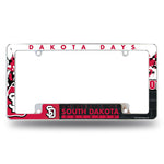Wholesale NCAA South Dakota Coyotes 12" x 6" Chrome All Over Automotive License Plate Frame for Car/Truck/SUV By Rico Industries