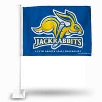 Wholesale NCAA South Dakota State Jackrabbits Double Sided Car Flag - 16" x 19" - Strong Pole that Hooks Onto Car/Truck/Automobile By Rico Industries