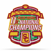 Wholesale NCAA Southern California Trojans Multi Time Championship Shape Cut Pennant - Home and Living Room Décor - Soft Felt EZ to Hang By Rico Industries