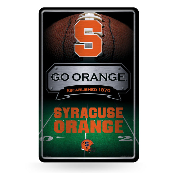 Wholesale NCAA Syracuse Orange 11" x 17" Large Metal Home Décor Sign By Rico Industries