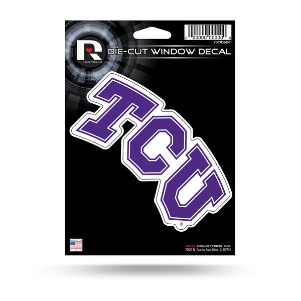 Wholesale NCAA TCU Horned Frogs 5" x 7" Vinyl Die-Cut Decal - Car/Truck/Home Accessory By Rico Industries