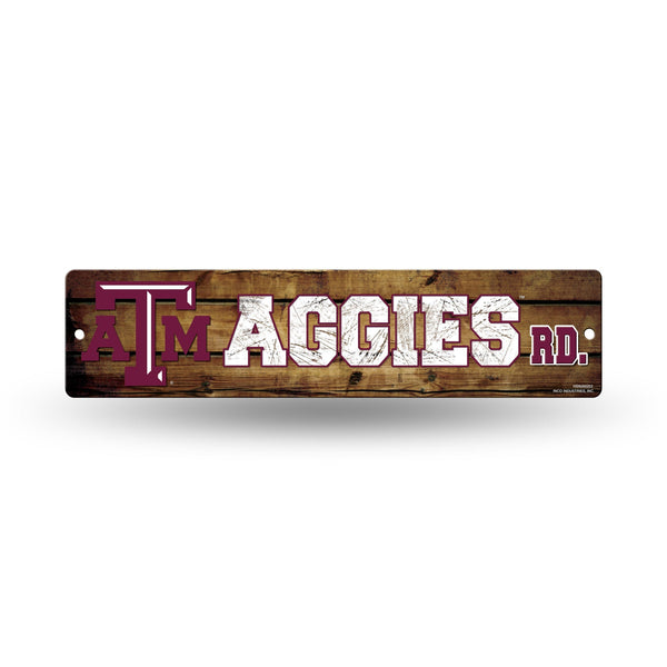 Wholesale NCAA Texas A&M Aggies Plastic 4" x 16" Street Sign By Rico Industries
