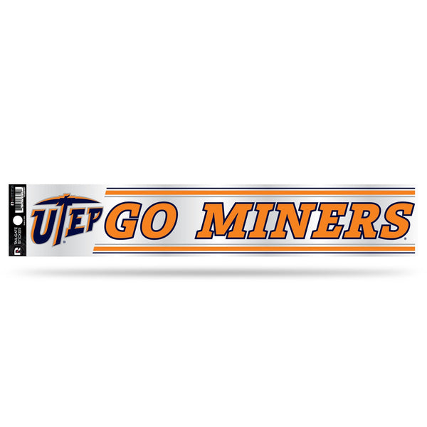 Wholesale NCAA Texas-El Paso Miners 3" x 17" Tailgate Sticker For Car/Truck/SUV By Rico Industries