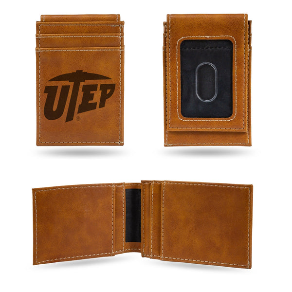 Wholesale NCAA Texas-El Paso Miners Premium Front Pocket Wallet - Compact/Comfortable/Slim By Rico Industries