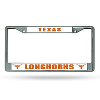 Wholesale NCAA Texas Longhorns 12" x 6" Silver Chrome Car/Truck/SUV Auto Accessory By Rico Industries