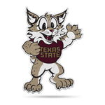 Wholesale NCAA Texas State Bobcats Classic Mascot Shape Cut Pennant - Home and Living Room Décor - Soft Felt EZ to Hang By Rico Industries